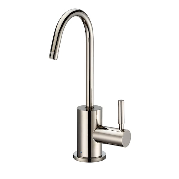 Whitehaus Point Of Use Cold Water Drinking Faucet W/ Gooseneck Swivel Spout, Nckl WHFH-C1010-PN - main